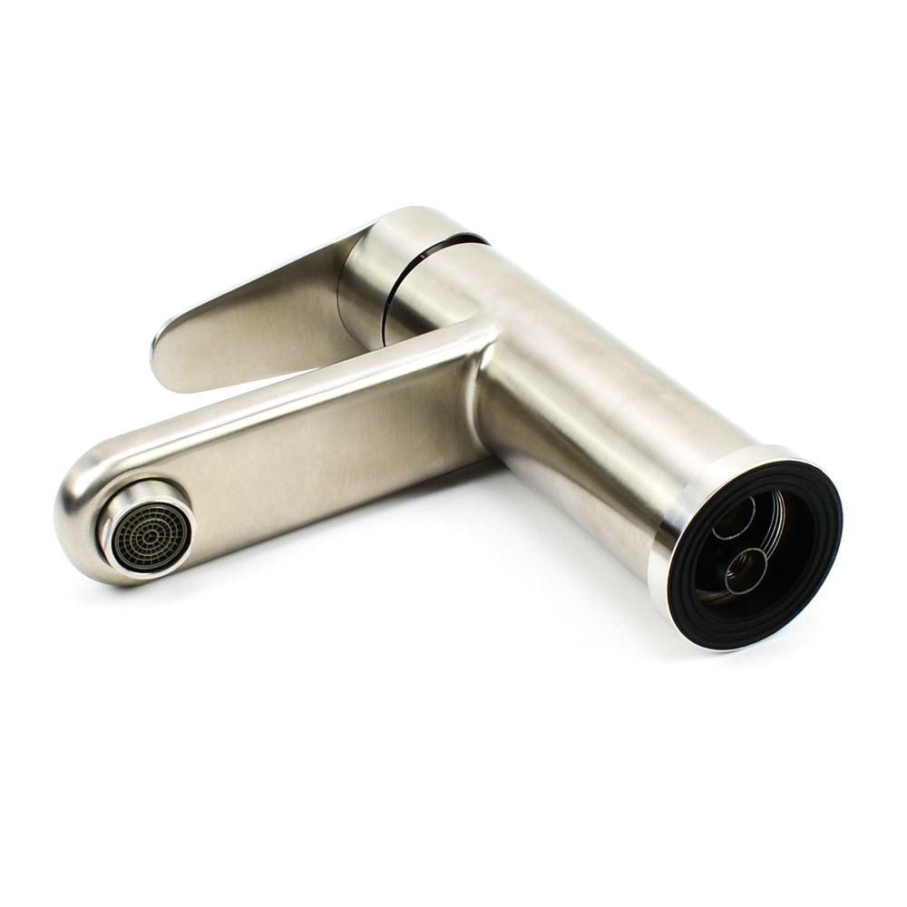 Inox Αναμεικτική Μπαταρία Νιπτήρα Μπάνιου 17.5cm ANDROMACHI